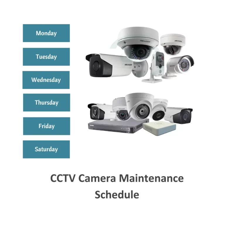 CCTV Camera Maintenance Schedule